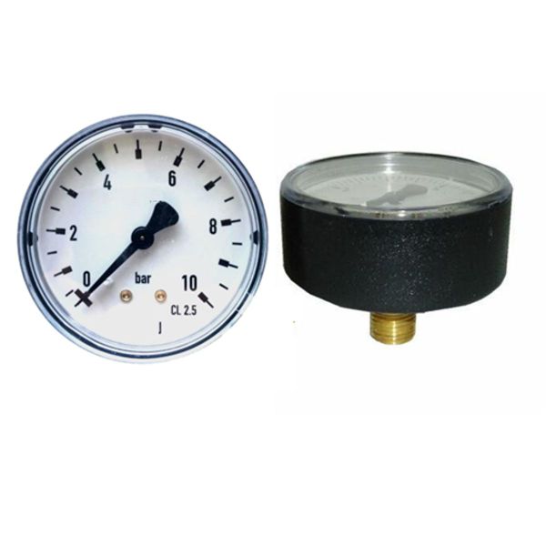 Manometr 0–10 bar, zadní / 1/4